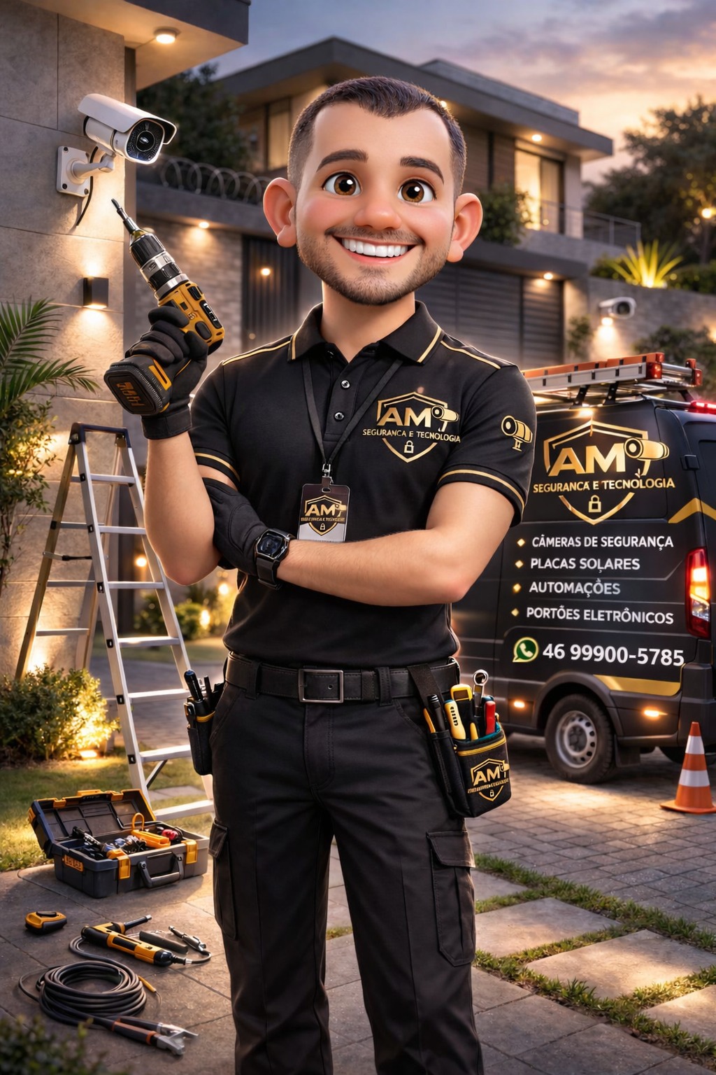 Instalação de câmeras residencial
